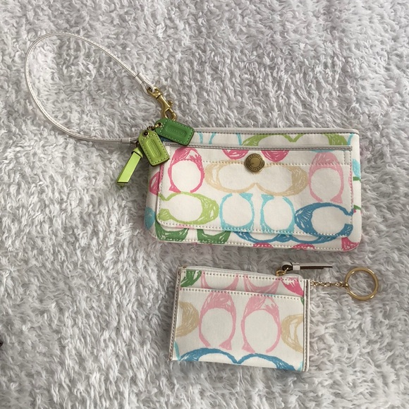 NWT Coach wristlet & mini skinny - Picture 1 of 7